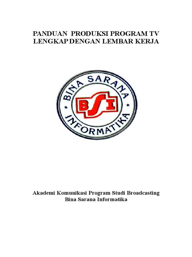 Panduan Produksi Program TV | PDF | Game & Aktivitas