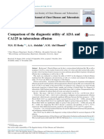 Comparison of The Diagnostic Utility of ADA and CA125 in Tuberculous Effusion