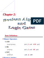 Chapter 2 Boolean Algebra & Logic Gates