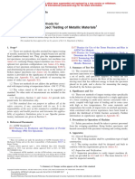 Notched Bar Impact Testing of Metallic Materials: Standard Test Methods For