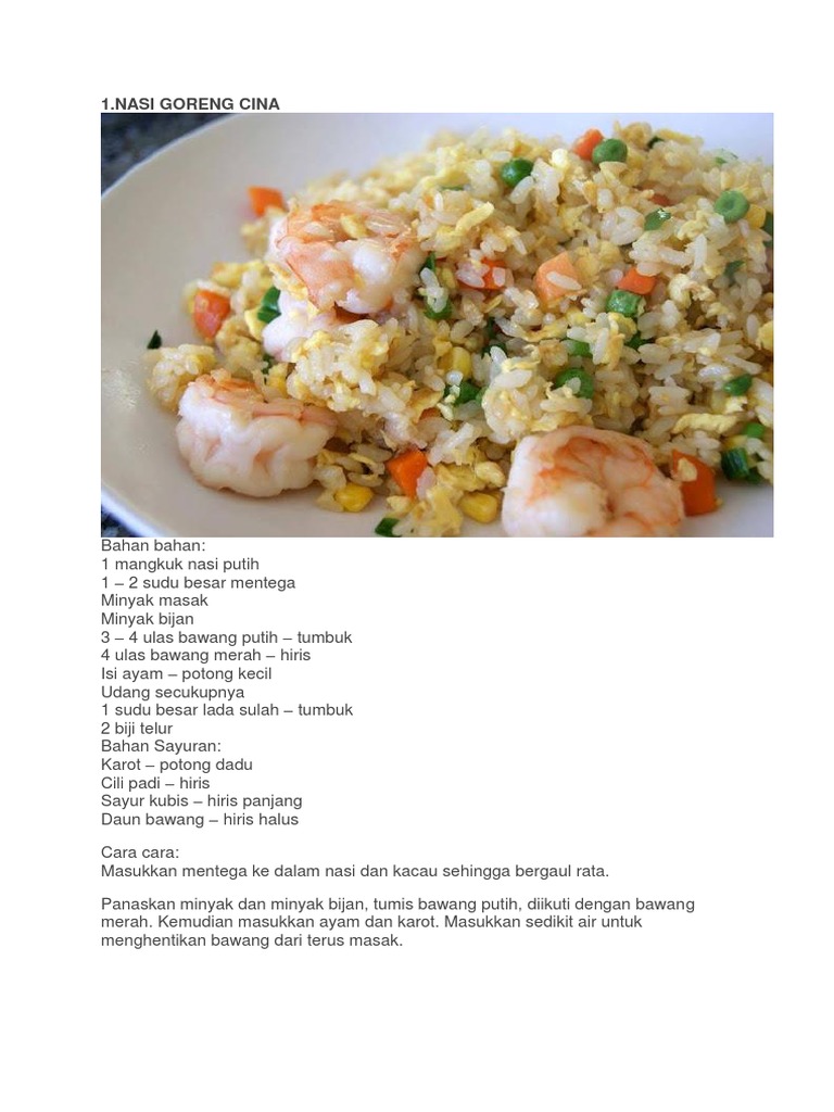 Resipi Nasi Goreng Udang