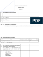 Proforma For Mock Inspection by External Expert: Part-I Preliminary