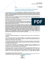 Grand Chamber judgment Barbulescu v. Romania - monitoring of an employee's electronic communications .pdf