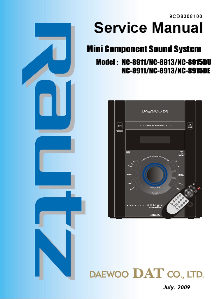 Daewoo Mini Component Service Manual | PDF | Frequency Modulation ...