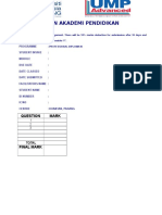 Assignment Cover Sheet - UMP (DIP)
