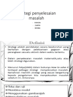 Strategi Penyelesaian Masalah