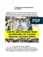 How To Apply For FREE PCSO Individual Medical Assistance Program (IMAP)
