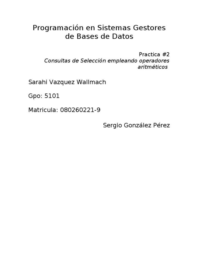 Practica 2 | PDF