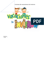 Cuadernillo de Tareas de Vacaciones de Invierno