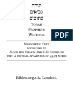 Jacob Ben Chayim and C.D. Ginsburg - Old Testament Hebrew PDF