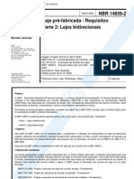 NBR 14859-2 - 2002 - Laje Pré-Fabricada - Requisitos - Parte 2 - Lajes Bidirecionais