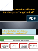 7pembentukan Persekitaran Pembelajaran Yang Kondusif