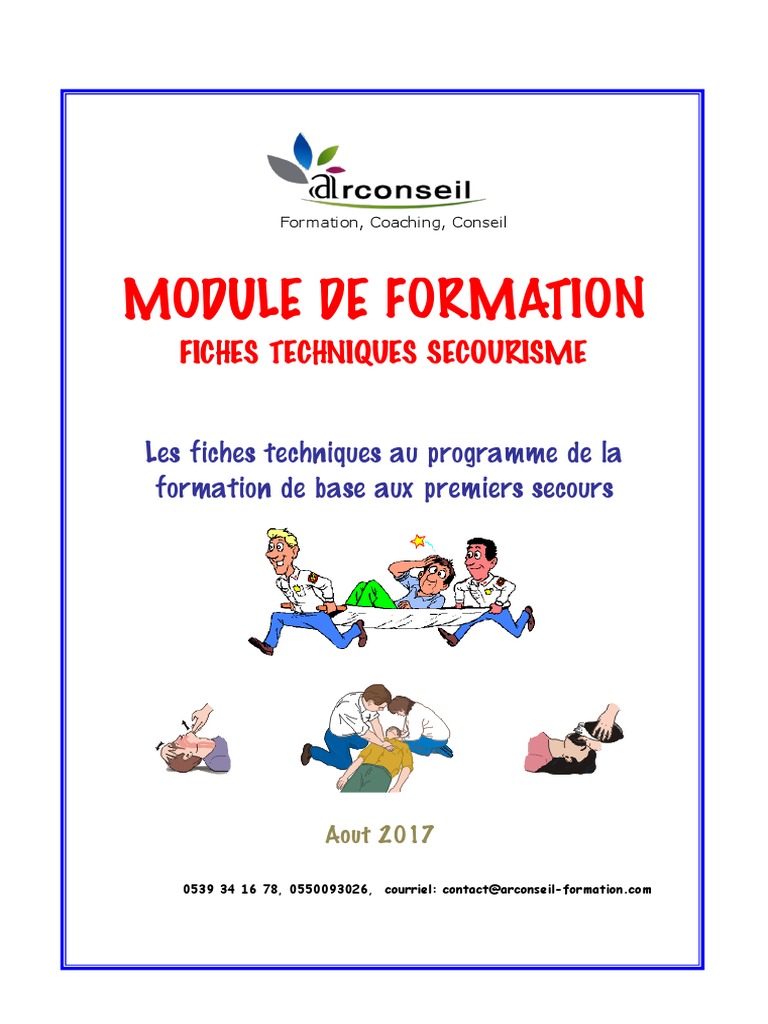 Module Secourisme Pdf Pdf Saignement Pouls