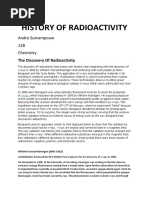 History of Radioactivity