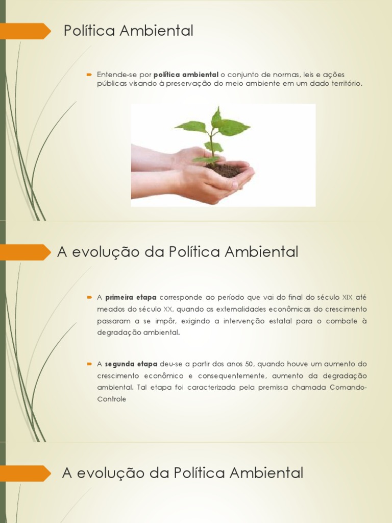 Evolução da Política Ambiental no Brasil | PDF | Sustentabilidade ...