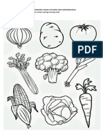 7.menempel Nama Sayuran Dan Mewarnainya