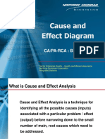 Cause and Effect Diagram: CA/PA-RCA: Basic Tool