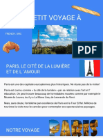 Paris Vacation Presentation - In French
