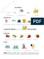 Islcollective Worksheets Beginner Prea1 Elementary A1 Kindergarten Elementary School Su Summer Ce2 8196830715818d05f3662f1 43236457