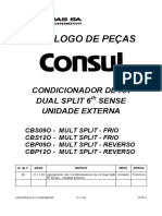 Catálogo de Peças para Condicionadores de Ar Dual Split 6th Sense