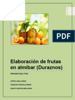 Elaboración de Frutas en Almíbar