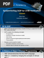 Course Systemverilog Oop For Uvm Verification Session1 Classes Drich