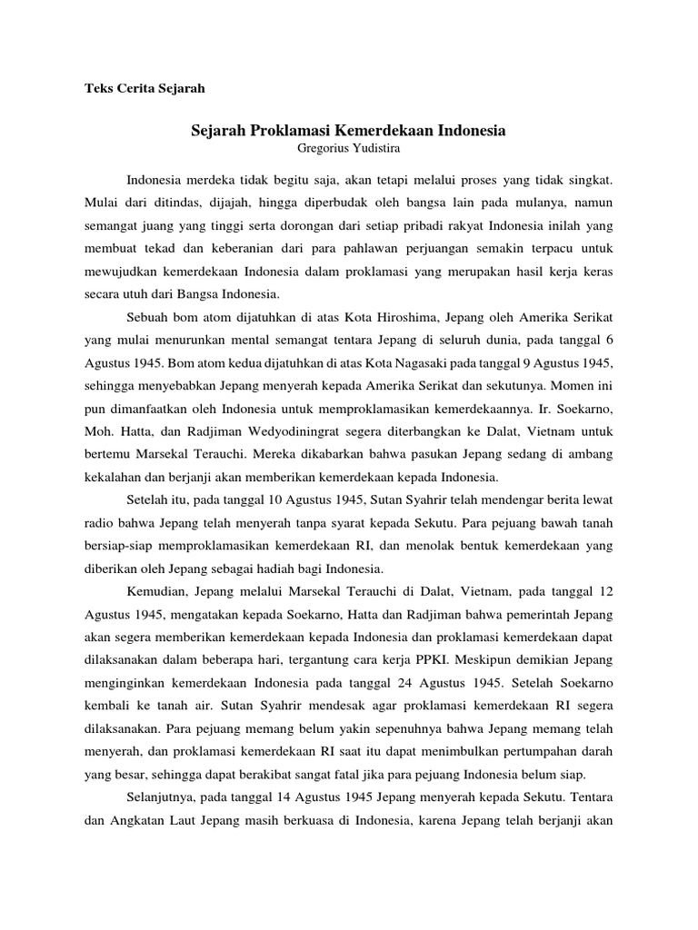 Teks Cerita Sejarah Proklamasi Kemerdekaan Indonesia - 1598494649?v=1