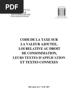 Code Tva 17 Fr Pdf Taxe Sur La Valeur Ajoutee Droit Statutaire