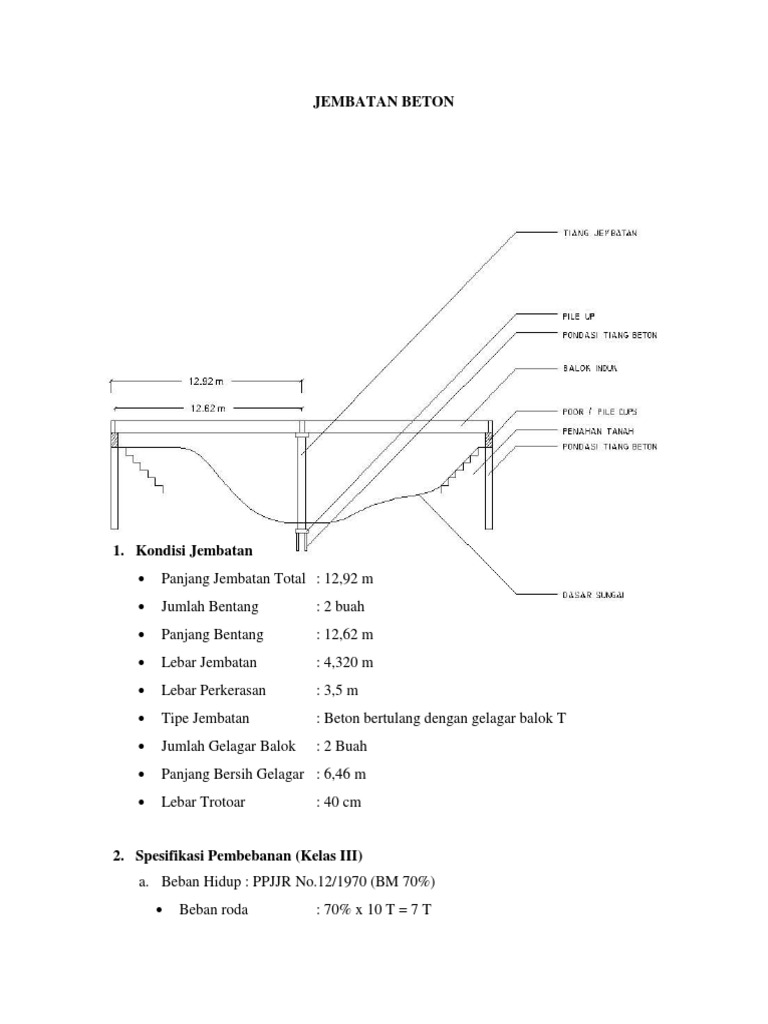 Perhitungan Jembatan Beton Perhitungan Jembatan Beton