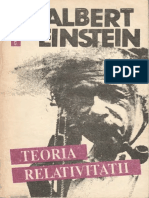 Albert Einstein-Teoria Relativitatii-Humanitas (1992) PDF
