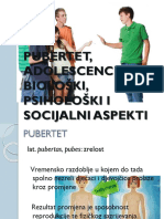 Pubertet Adolescencija Biološki Psihološki I