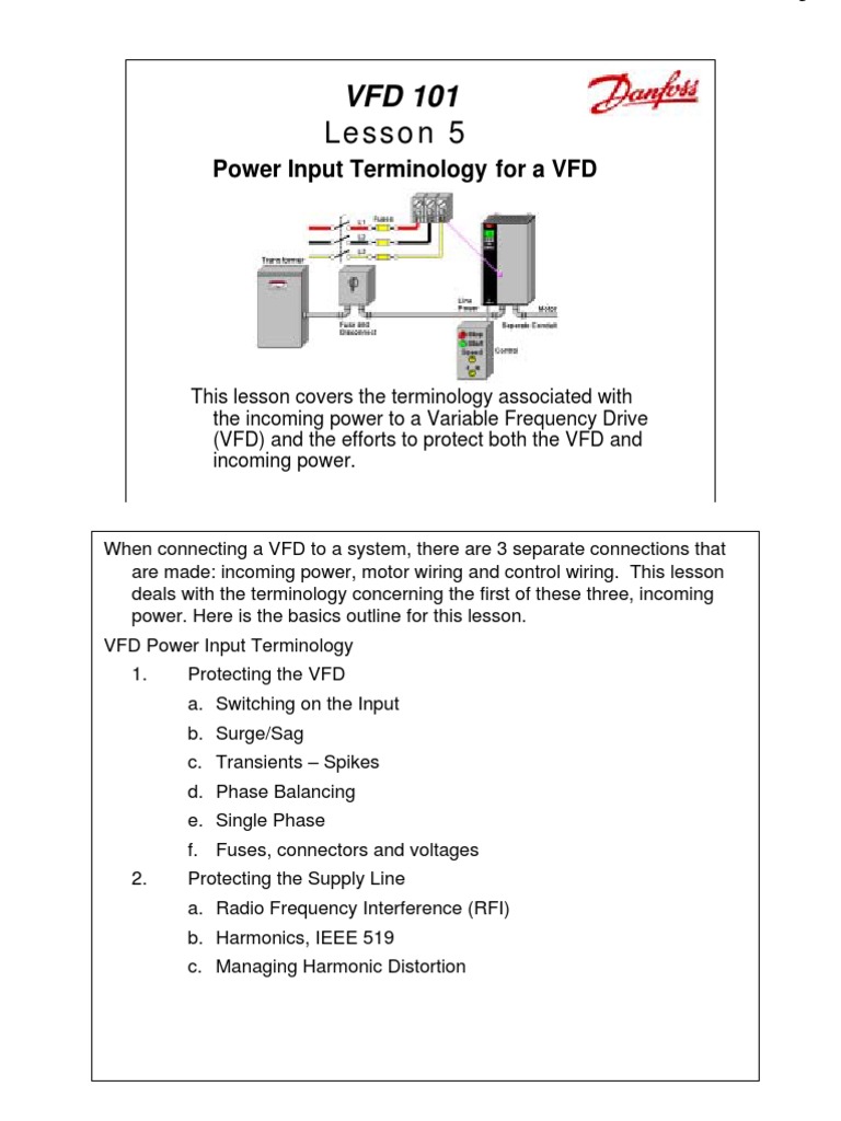 Lesson 5: Power Input Terminology For A VFD | PDF | Technology ...