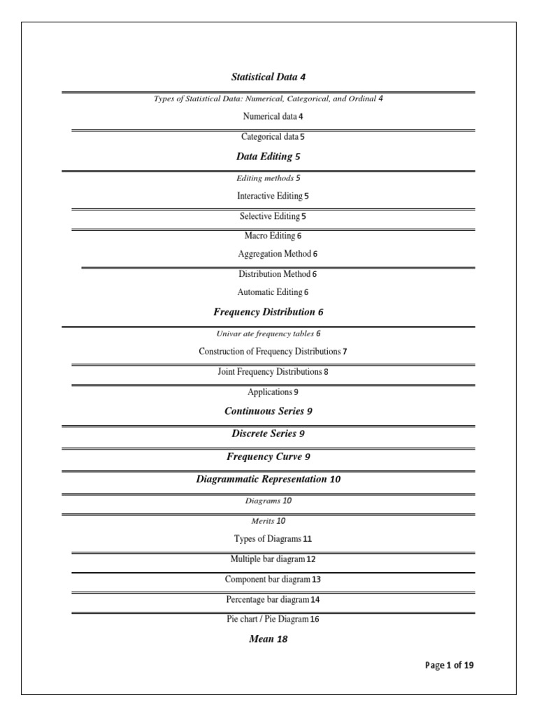 Statistical Data 4 Types of Statistical Data Numerical, Categorical