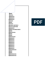 Numeracion de La Clinica