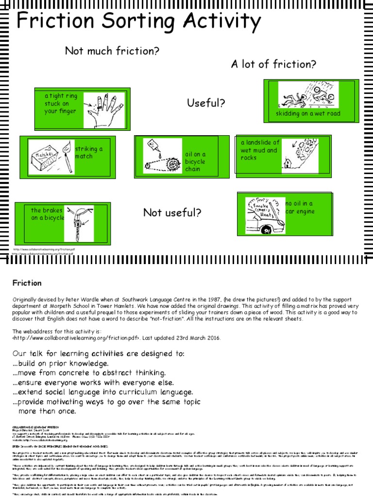 Types Of Friction Grade 5