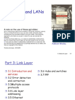 Link Layer and Lans: A Note On The Use of These PPT Slides