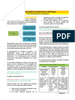 Formulación de Objetivos e Hipótesis