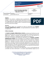 POLÍTICA DE USO ADECUADO DE DISPOSITIVOS ELECTRÓNICOS Y PROGRAMA BYOD 2017