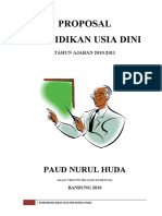 Proposal Pendidikan Usia Dini