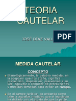 TEMA 7 TEORIA CAUTELAR - Jose Diaz Vallejos