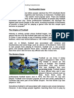 Upper Ks2 Football Reading Comprehension