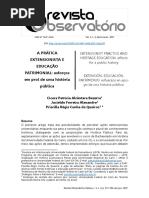 História Pública e Educacão Patrimonial