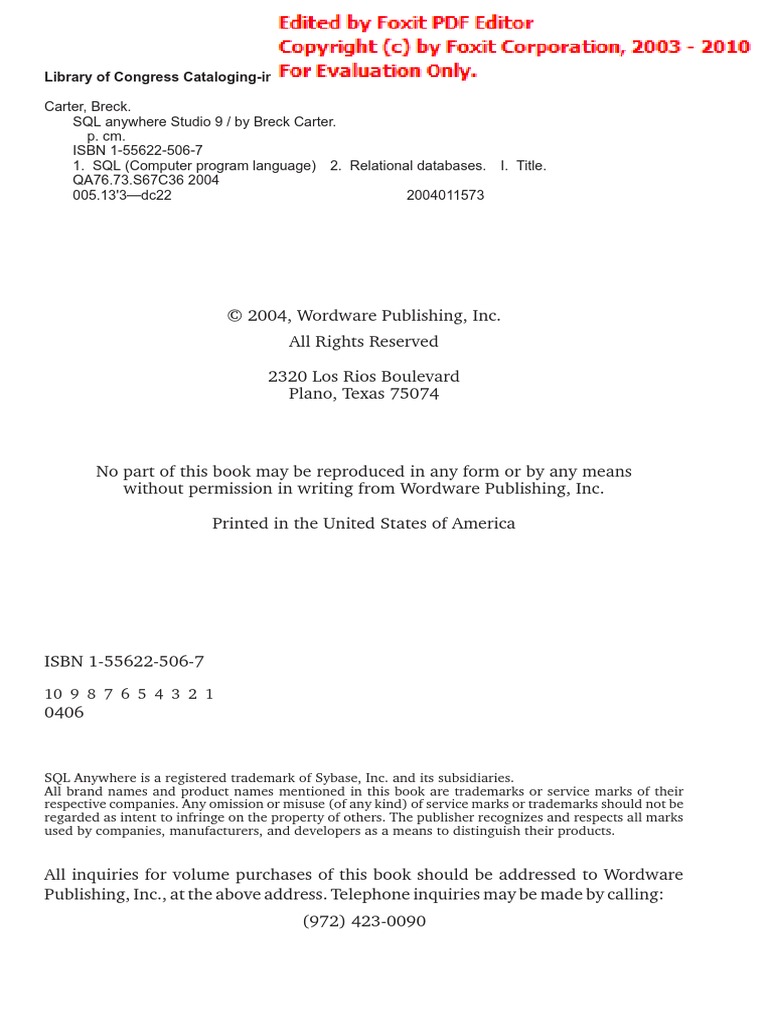 Library of Congress CataloginginPublication Data PDF