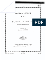 Sonate en UT - Jean-Marie Leclair