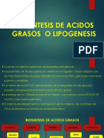 Biosintesis de Acidos Grasos y Eicosanoides