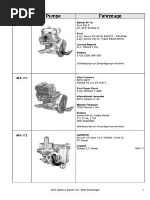 Foerderpumpen Dieselmotoren Pdf