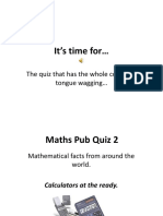 Maths Pub Quiz 2