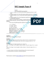 CBSE Sample Paper -8