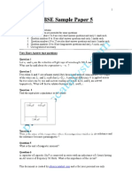 CBSE Sample Paper -5