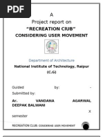Download RECREATION ClUB THESIS REPORT by Pranav Mishra SN36389035 doc pdf